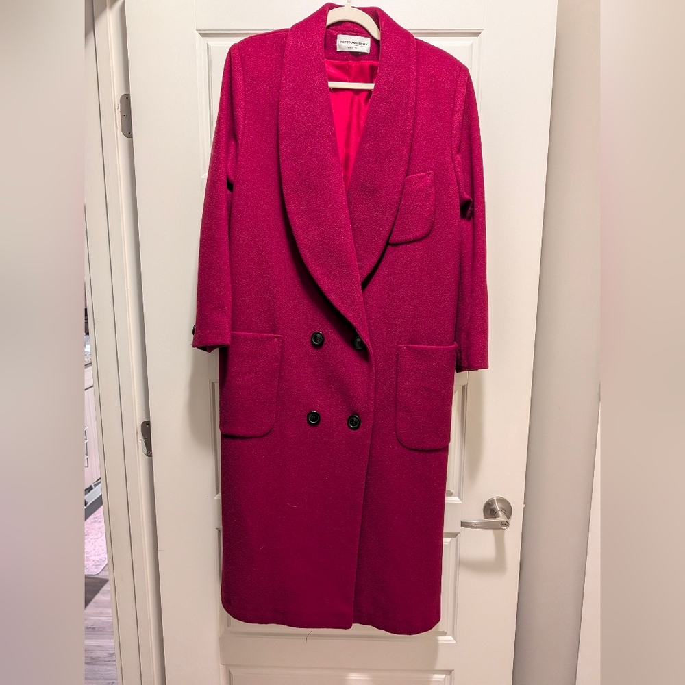 Women's Double-Breasted Lambswool Coat